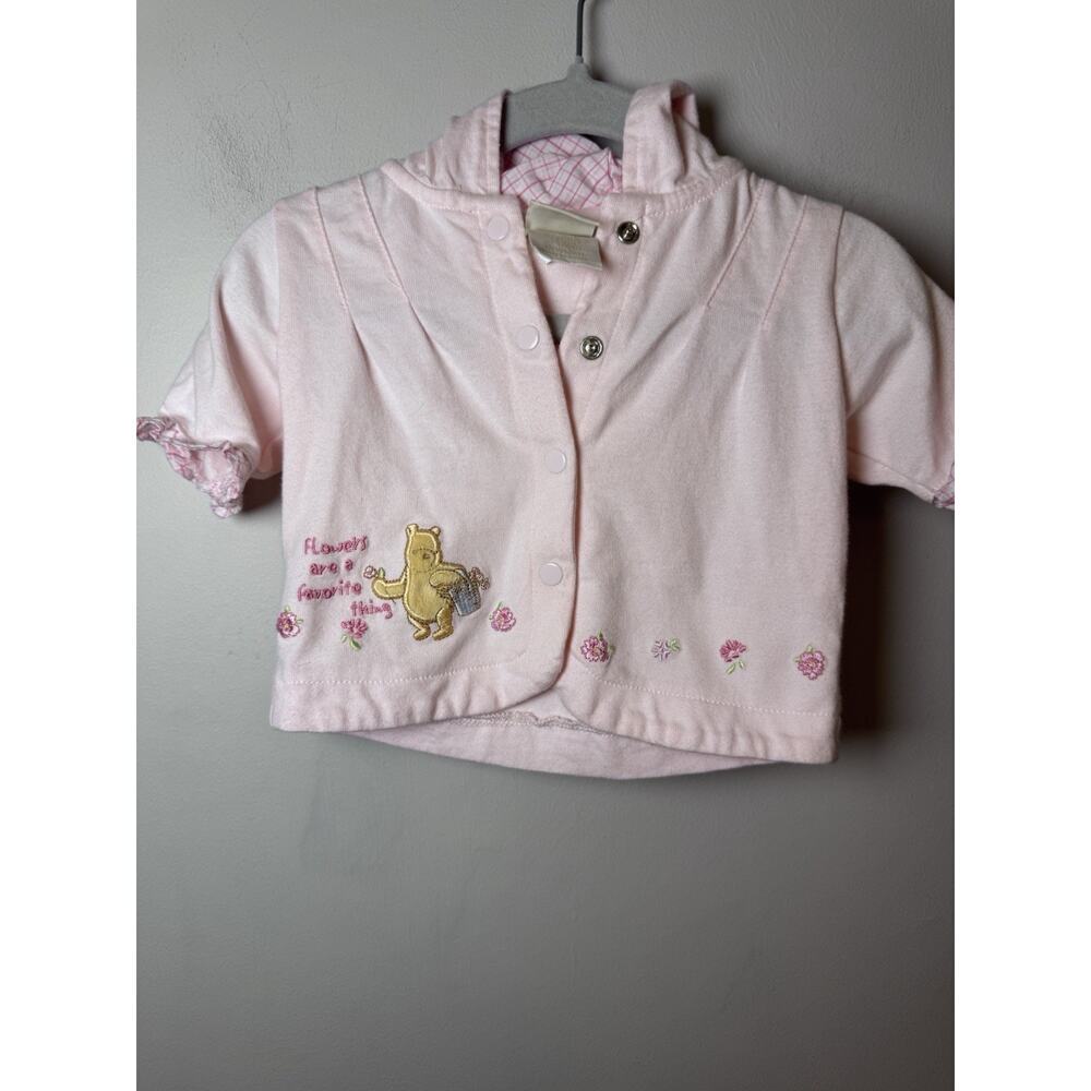 Winnie The Pooh Vintage Baby Girl Light Pink Jacket Sz Newborn